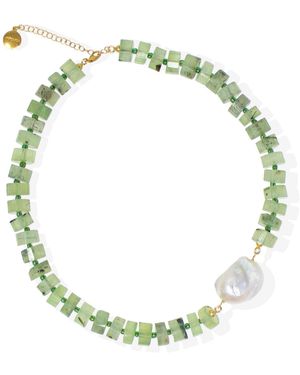 Vintouch Italy Artemis Quartz Necklace - Green