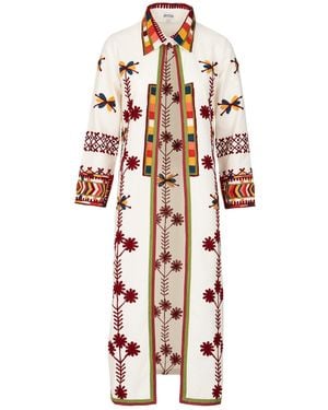 Antra Designs The Snow Aztec Coat - Multicolour