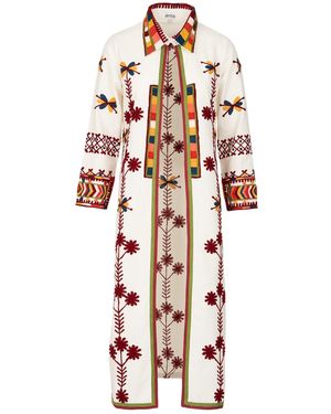Antra Designs The Snow Aztec Coat - Multicolour