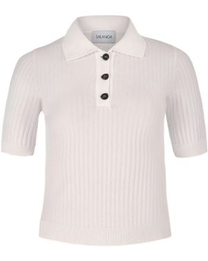 SALANIDA Madonna Polo Top - Pink