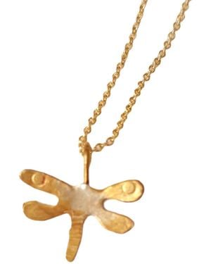 Lily Flo Jewellery Dragonfly Necklace - Metallic
