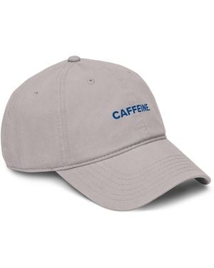 Anchor and Crew Gustatory Caffeine. Cotton Embroidered Cap - Gray