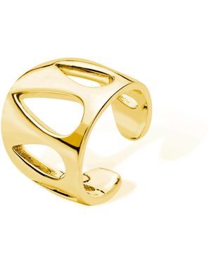 Lucy Quartermaine Petal Ear Cuff - Metallic