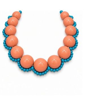 Eyeconic by Samar Ajram Vivian Coral Beaded Necklace - Blue