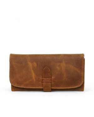 Hides Leather Co. Leather Trifold Wallet - Brown
