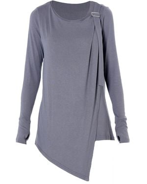 Metamorph Asymmetric Long Sleeve Top - Blue