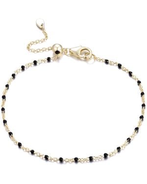 KAMARIA Enamel Beaded Chain Bracelet - Metallic