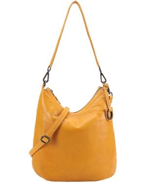Lloyd Baker Lilaia Leather Hobo/ Shoulder Bag - Orange