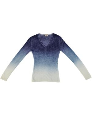 Vanilla&Chocolate V Neck Under Jacket Jumper Blueberry V Sorbet