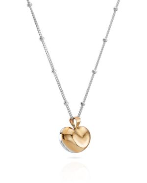 Lulu and Boo Jewellery You And Me Puffy Heart Necklace - Metallic