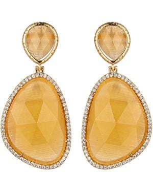Eye Candy LA Anya Drop Earrings - Metallic