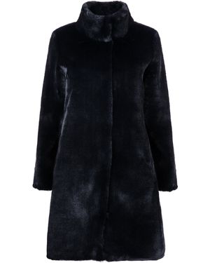 ISSY LONDON Jackie Faux Fur Shearling Coat - Blue