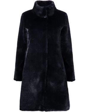 ISSY LONDON Jackie Faux Fur Shearling Coat - Blue