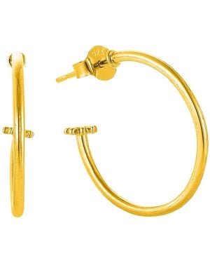 Pinnole Plated Earrings - Metallic