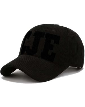 Chanel Joan Elkayam C J E Corduroy Textured Cap - Black