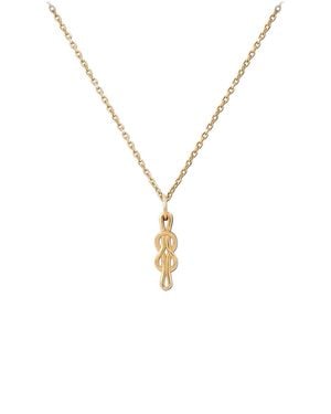 Astor & Orion Hecate's Knot Charm Necklace - Metallic