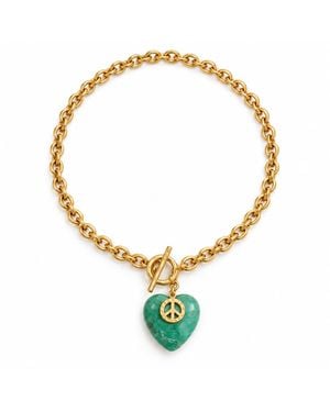 Lalinde Harmony Heart Necklace - Metallic