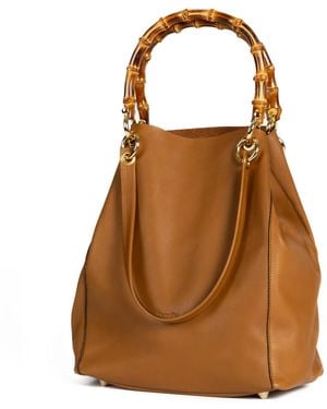 Danni Ro Neutrals June Bag Bamboo - Brown
