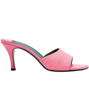 Florrie London Lucia 75Mm Denim Mule - Pink