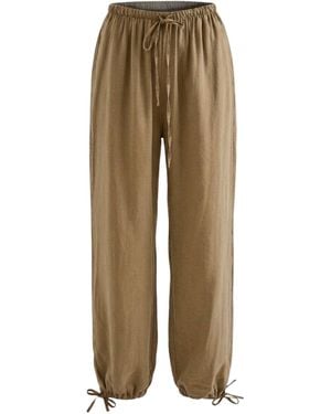 Monlicia Neutrals Novelle Modal Balloon Trousers - Natural