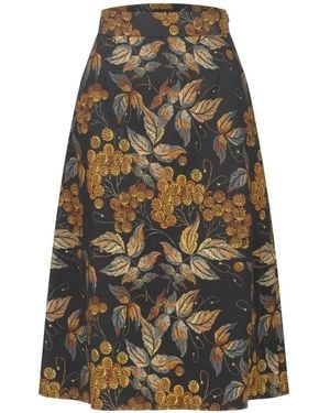 Marianna Déri Golden Leaves Skirt - Black