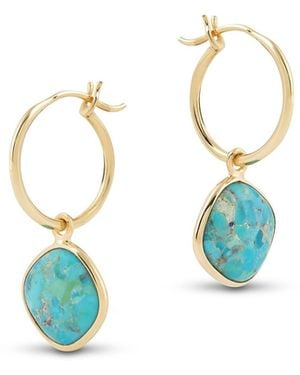 Amadeus Arizona Hoop Earrings - Blue