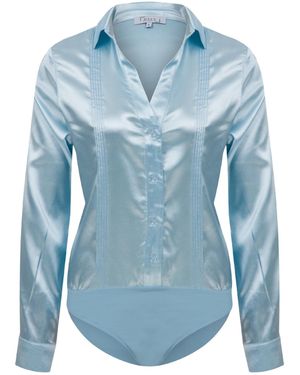 Maan Istanbul Shirt With Bodysuit - Blue