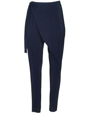 carlton jones Bamboo Wrap Pant - Blue