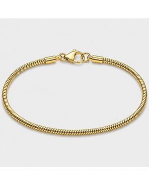 Outrage London Round Snake Bracelet - Metallic