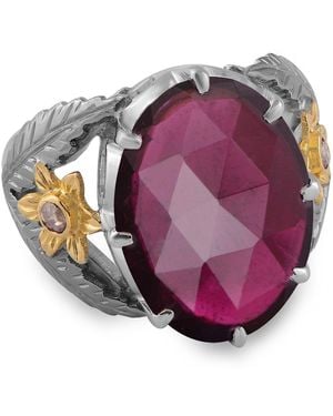 Emma Chapman Jewels Parker Tourmaline Diamond Cocktail Ring - Purple