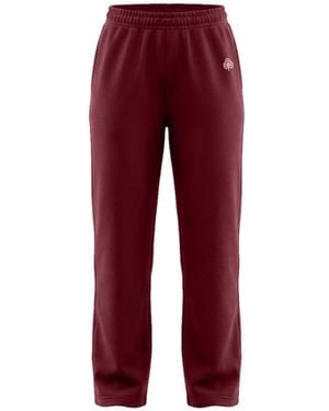 Be Athletica Varsity Athletica Wide-Leg Trousers - Red