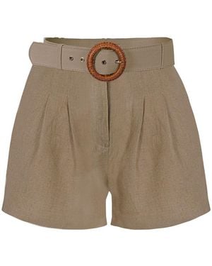 Monlicia Reve Linen Short - Natural