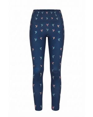 Jessie Zhao New York Freedom Wings High-Waisted Leggings - Blue