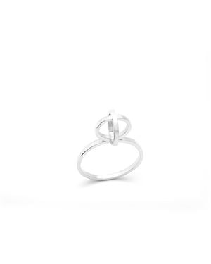 Sheida Farrokhi Circle Ring - White