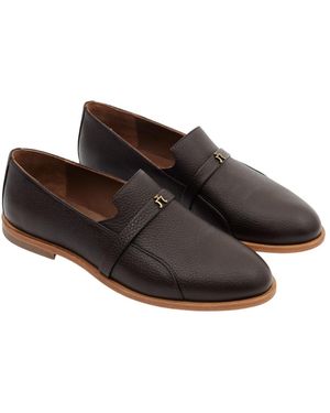 JANE ATELIER Janik Handcrafted Leather Loafer - Brown