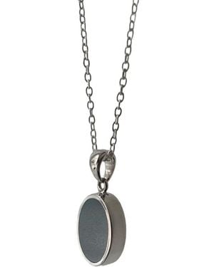 Fi Collection Sterling Hematite Necklace - Metallic