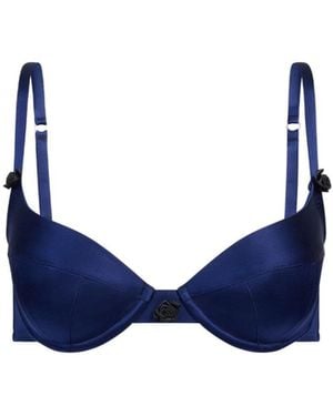 Scarlett Gasque Plunge Tallulah Bra - Blue