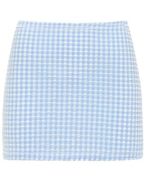 Montce Peri Micro Gingham Micro Skirt - Blue