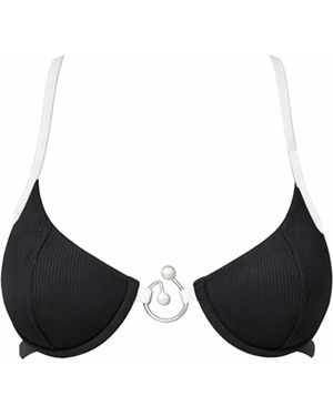 Belletage Swimwear The Pearly Bikini Top - Black