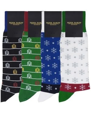Peper Harow - Made in England Socks Bundle – Christmas - Green