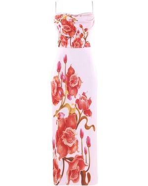 Justin Tong Enchanted Mangrove Gown - Red