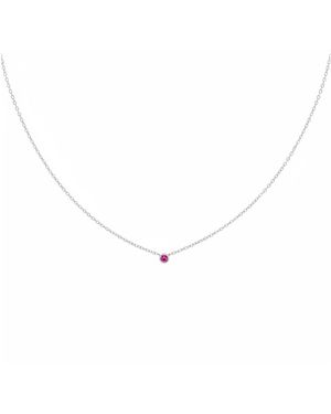 Hillary Alexandria Sample Sale: Rhodolite Vi Necklace - Metallic