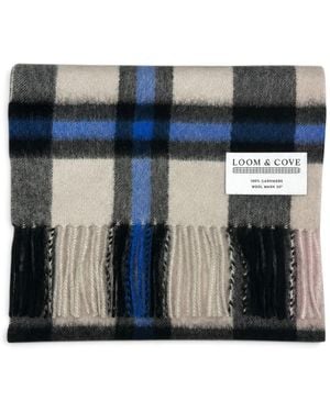 Loom & Cove Camel Check - Blue