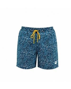 Live Kolibri Abstract Swim Trunks - Blue