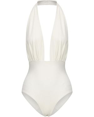 NUAJE NUAJE Rosalie Ruched One-Piece Swimsuit - White