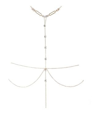 Studio Baloge Vanta Body Chain T-Line - White