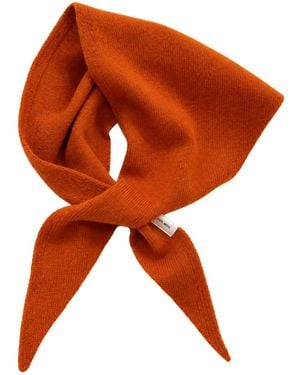 My Little Nature Triangle Small Wool Scarf - Orange