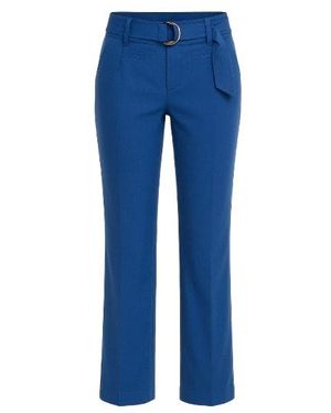 Conquista Seamed Pants With Belt - Blue