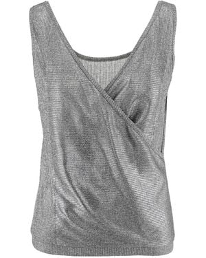 Silvia Serban Reversible Jersey Top - Grey