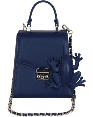 F3Rog by Rana Crossbody Box Bag - Blue